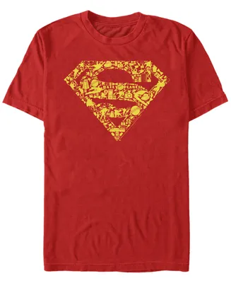 Fifth Sun Dc Men's Superman Icon Filled Logo Short Sleeve T-Shirt