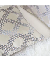 Homey Cozy Ellie Satin Jacquard Decorative Pillow, 20" x 20"