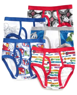 Marvel's Avengers 5-Pk. Cotton Briefs, Little Boys & Big