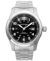 Hamilton Watch, Men's Swiss Automatic Khaki Field Stainless Steel Bracelet 42mm H70515137