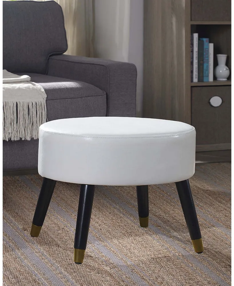 Convenience Concepts Designs4Comfort Mid Century Ottoman Stool