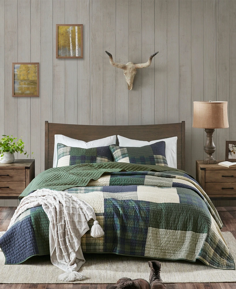 Woolrich Mill Creek Oversized Cotton 3-Pc. Quilt Set, King/California King