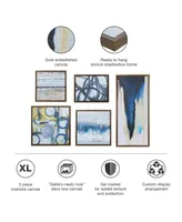 Madison Park Blue Bliss Gallery Art, Set of 5