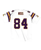 Men's Mitchell & Ness Randy Moss White Minnesota Vikings Legacy Replica Jersey