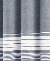 Lush Decor Nantucket Yarn Dyed Cotton Shower Curtain, 72" x