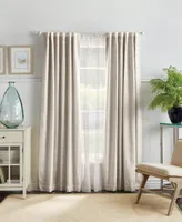 Martha Stewart Collection Bedford Plaid Backtab Blackout Curtain Panel Set, 95", Created For Macy's
