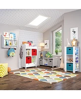 RiverRidge Home Book Nook Collection Kids Cubby Storage Tower with Bookshelves