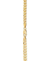 Flat Curb Link 18" Chain Necklace in 18k Gold-Plated Sterling Silver