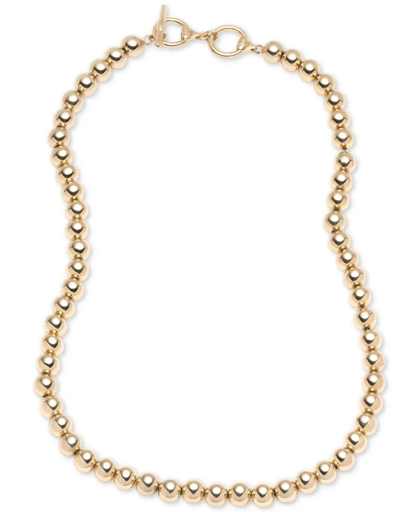Lauren Ralph Lauren Gold-Tone Metal Bead 20" Collar Necklace
