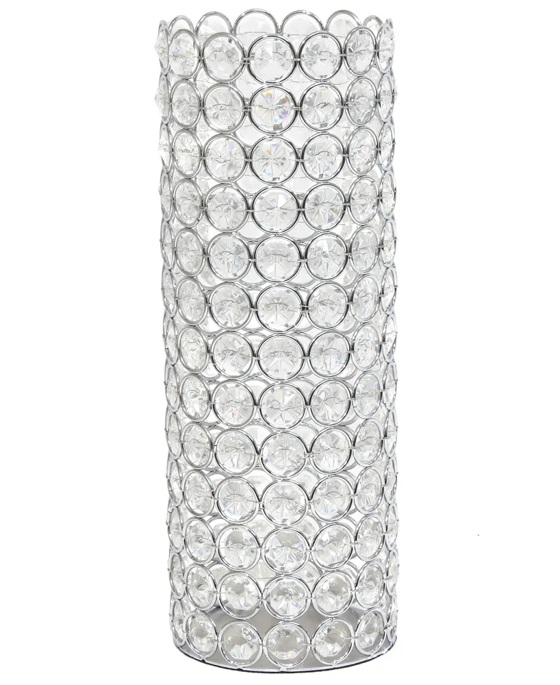 Elegant Designs Elipse Crystal Decorative Vase