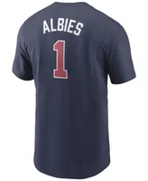 Nike Men's Ozzie Albies Atlanta Braves Name and Number Player T-Shirt