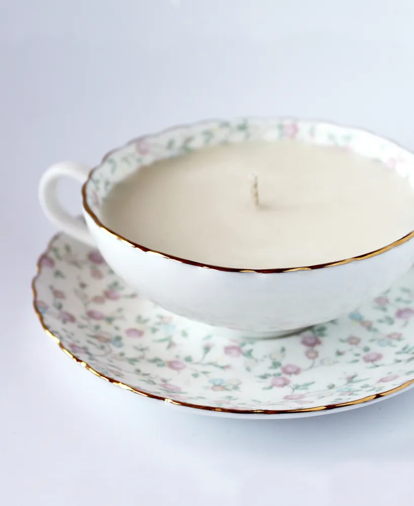 Dot & Lil Rice Flower Teacup Candle
