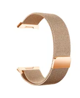 Posh Tech Unisex Fitbit Alta Rose Gold-Tone Stainless Steel Watch Replacement Band - Rose Gold