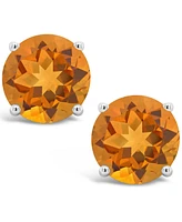 Garnet (3-1/5 ct. t.w.) Stud Earrings Sterling Silver (Also Available White Topaz and Citrine)