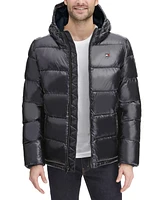 Tommy Hilfiger Men's Pearlized Performance Hooded Puffer Coat