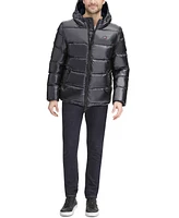 Tommy Hilfiger Men's Pearlized Performance Hooded Puffer Coat