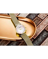 Stuhrling Women's Gold - Silver Tone Mesh Stainless Steel Bracelet Watch 32mm