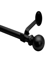 Farmhouse Adjustable 86"-120" Curtain Rod with Ball Finials