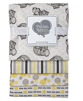 Precious Moments Baby Boys and Girls 4-Piece Receiving Blankets