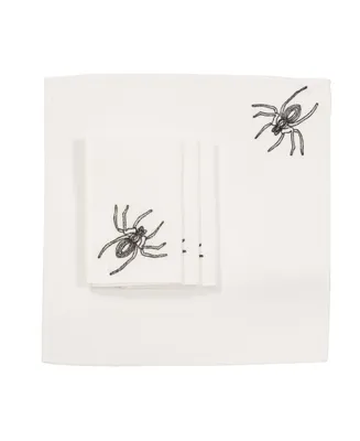 Manor Luxe Halloween Spider Web Napkins - Set of 4