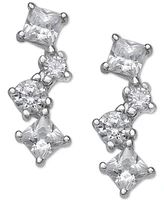 Giani Bernini Cubic Zirconia Multi-Shape Earring in Sterling Silver, Created for Macy's