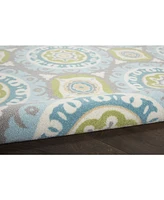 Long Street Looms Shady Brights SHA16 7'9" x 10'10" Outdoor Area Rug