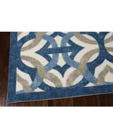 Long Street Looms Shady Brights SHA30 Midnight 5'3" x 7'5" Outdoor Area Rug