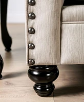 Furniture of America Port Smith Upholstered Love Seat