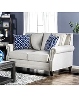 Furniture of America Ben Lomond Upholstered Love Seat