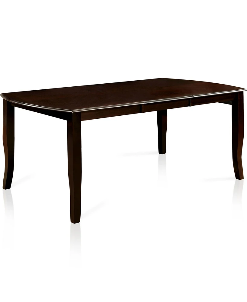 Furniture of America Rohrig Dark Wood Rectangular Dining Table