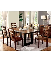 Furniture of America Lake Shasta Solid Wood Rectangular Dining Table