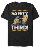 Fifth Sun Minions Men's Safety Third Short Sleeve T-Shirt