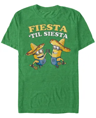 Fifth Sun Minions Men's Fiesta Til Siesta Short Sleeve T-Shirt