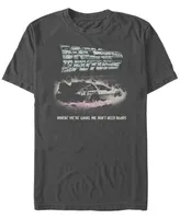 Fifth Sun Back to the Future Franchise Men's Delorean We Don't Need Roads Short Sleeve T-Shirt