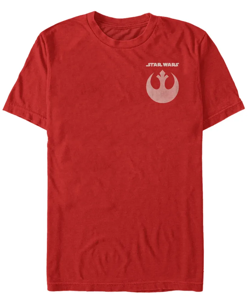 Fifth Sun Star Wars Men's Rebel Straight Logo and Icon Short Sleeve T-Shirt