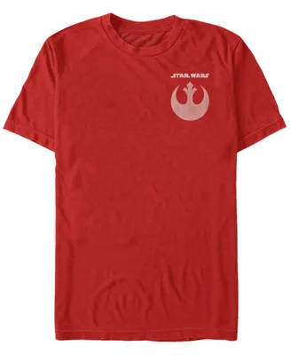 Fifth Sun Star Wars Men's Rebel Straight Logo and Icon Short Sleeve T-Shirt