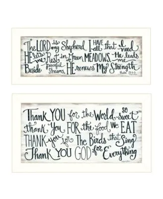Trendy Decor 4u Thank You Lord 2 Piece Vignette By Annie Lapoint Collection