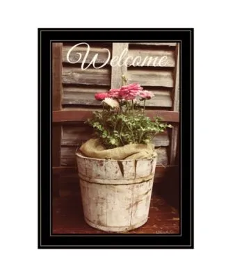 Trendy Decor 4u Welcome Roses By Anthony Smith Ready To Hang Framed Print Collection