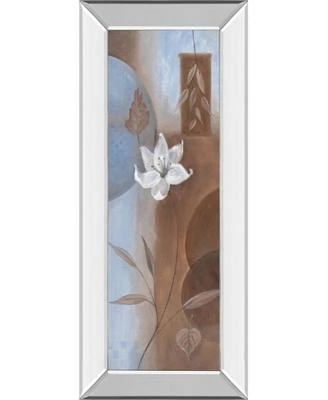 Classy Art White Flower Mirror Framed Print Wall Art Collection