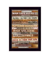 Trendy Decor 4u Man Cave Rules By Marla Rae Printed Wall Art Ready To Hang Collection