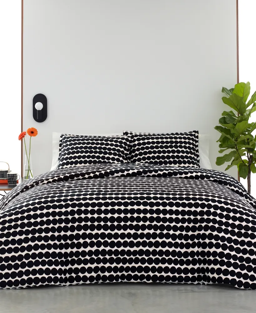 Marimekko Rasymatto Cotton Reversible 3 Piece Duvet Set, Full/Queen