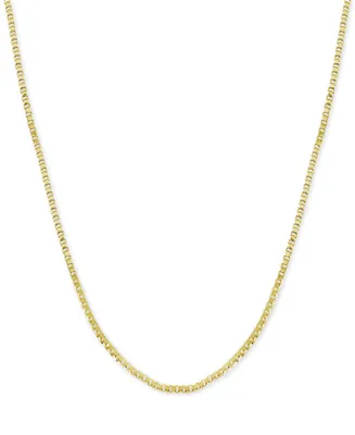 And Now This Silver Plated Box Link 18" Chain Necklace