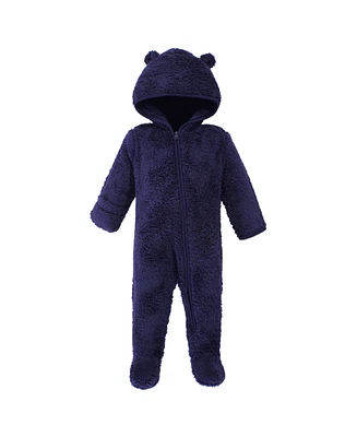 Hudson Baby Girls and Boys Bear Fleece Sleep Play