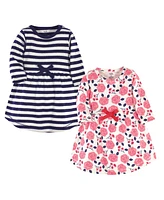 Touched by Nature Toddler Girls Organic Cotton Long-Sleeve