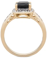 3-Pc. Set Onyx & Diamond Accent Pendant Necklace, Ring and Stud Earrings 14k Gold-Plated Sterling Silver (Also Available Silver)