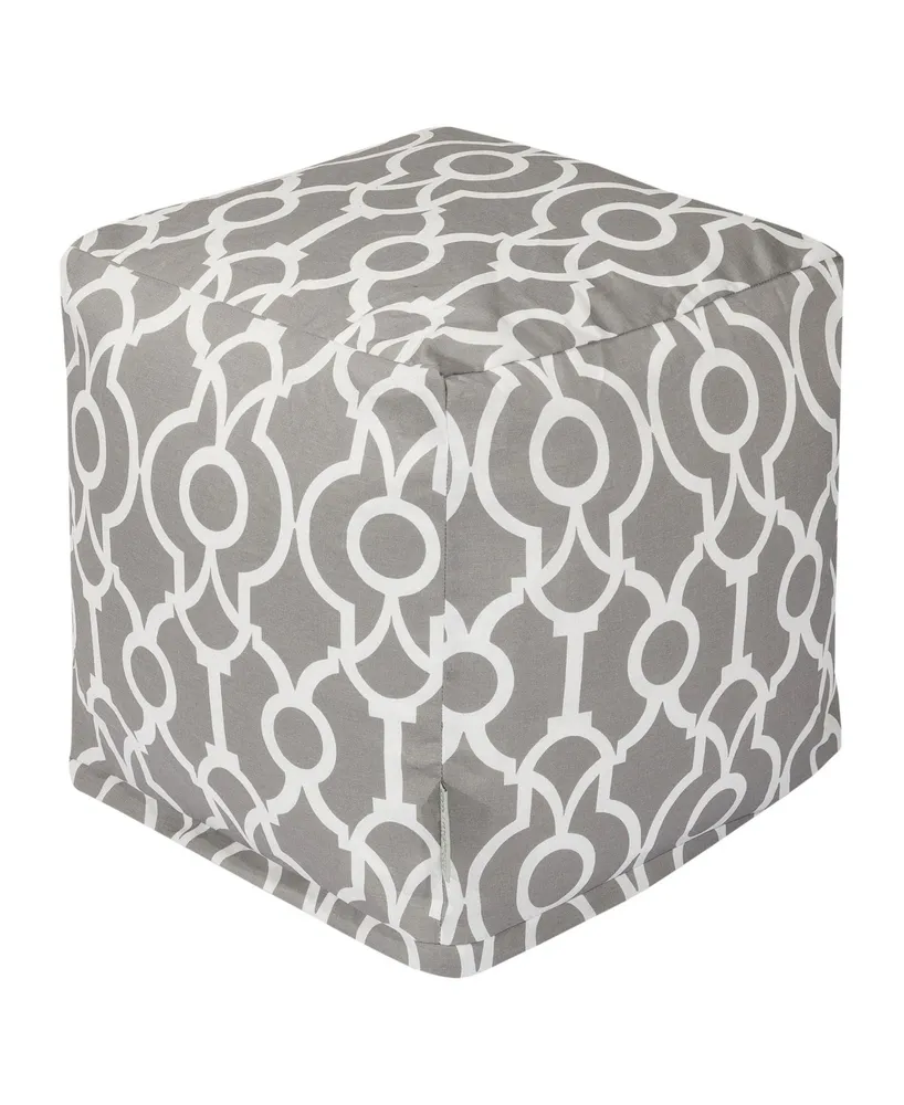 Majestic Home Goods Athens Ottoman Pouf Cube 17" x