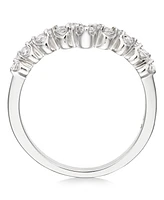 Diamond Contour Band (1/4 ct. t.w.) in 14k White Gold