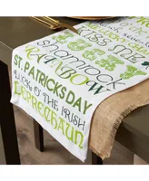 Design Imports St Patrick's Day Print Table Runner