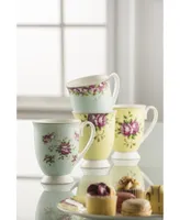 Aynsley China Archive Rose Mugs, Set of 4