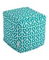Majestic Home Goods Aruba Ottoman Pouf Cube 17" x